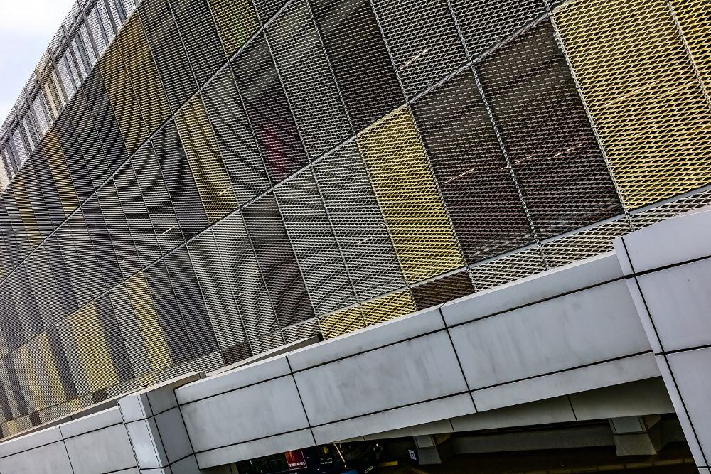 Architectural Mesh Nebula Panel Façade System Maple Façades